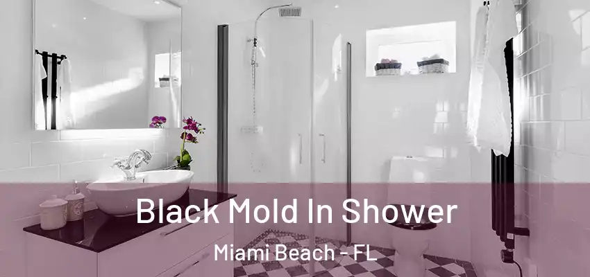 Black Mold In Shower Miami Beach - FL